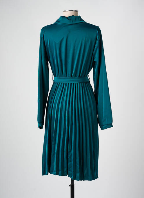 Rochie midi verde COULEURS DU TEMPS femeie