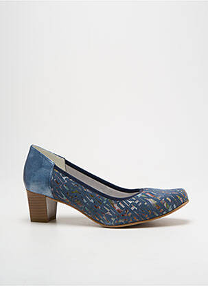 Pantofi cu toc albastru INEA femeie