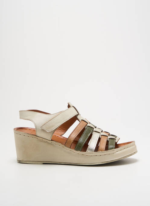 Sandale/Pantofi decupați bej KARYOKA femeie