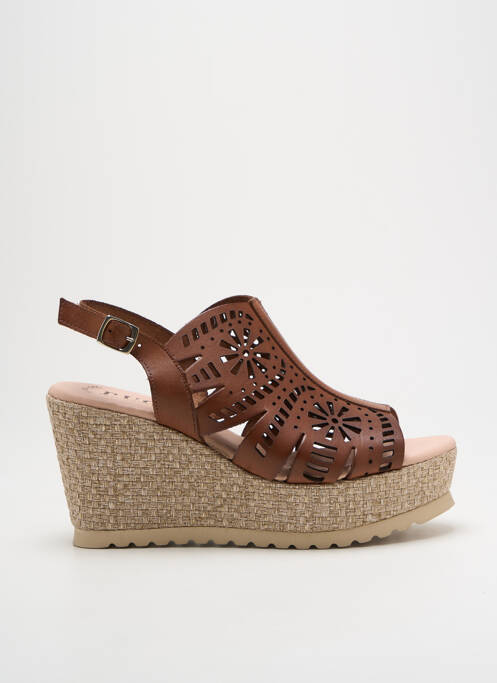 Sandale/Pantofi decupați maro PUCHE femeie