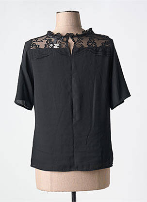 Top croială fluidă mâneci scurte negru MERI & ESCA femeie