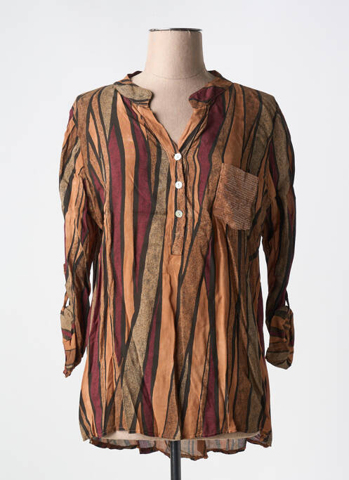 Tunică mâneci lungi portocaliu COULEURS DU TEMPS femeie