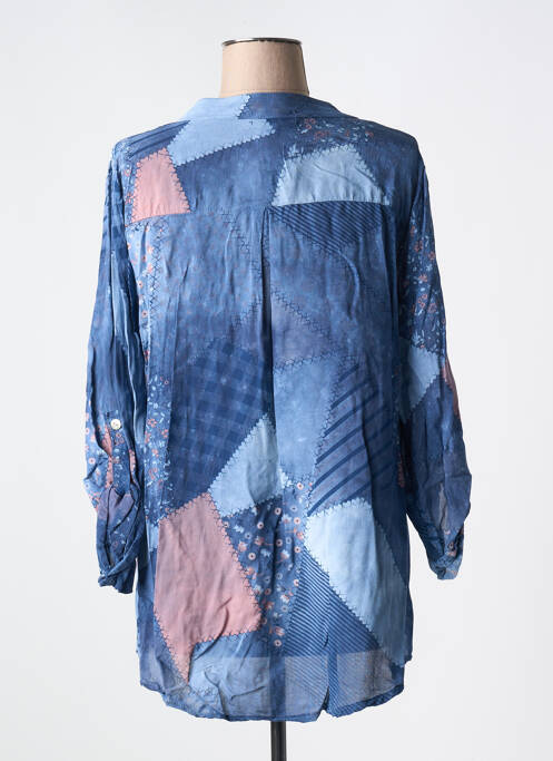 Tunică mâneci lungi albastru COULEURS DU TEMPS femeie