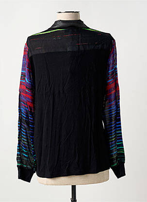 Cămașă țesătură crep mâneci lungi negru MERI & ESCA femeie