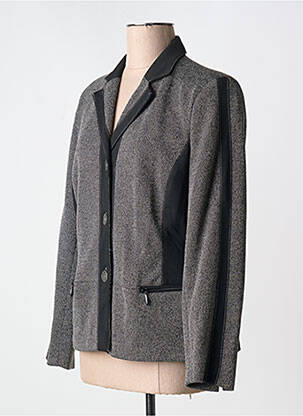 Jachete casual finisaj interior dublat gri FRANCE RIVOIRE femeie