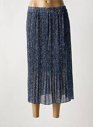 Fustă midi albastru COULEURS DU TEMPS femeie