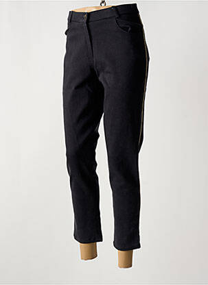 Pantalon 7/8 închidere cu fermoar sub clapetă cu nasturi gri MERI & ESCA femeie