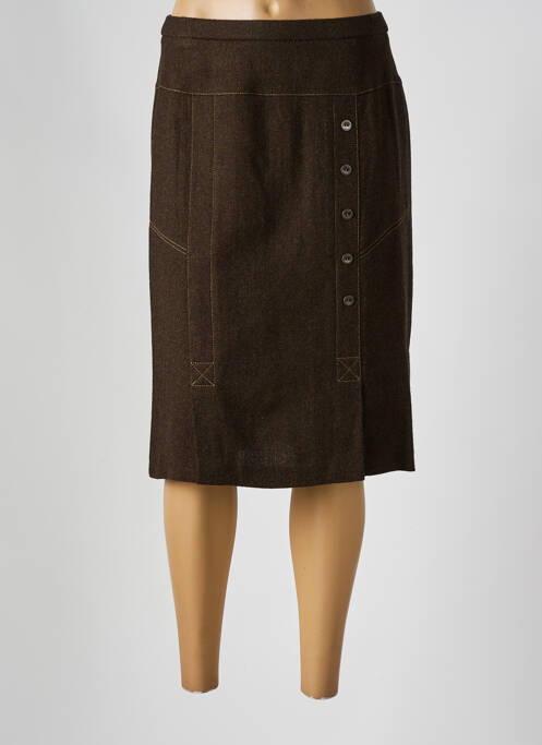 Fustă midi maro GUY DUBOUIS femeie