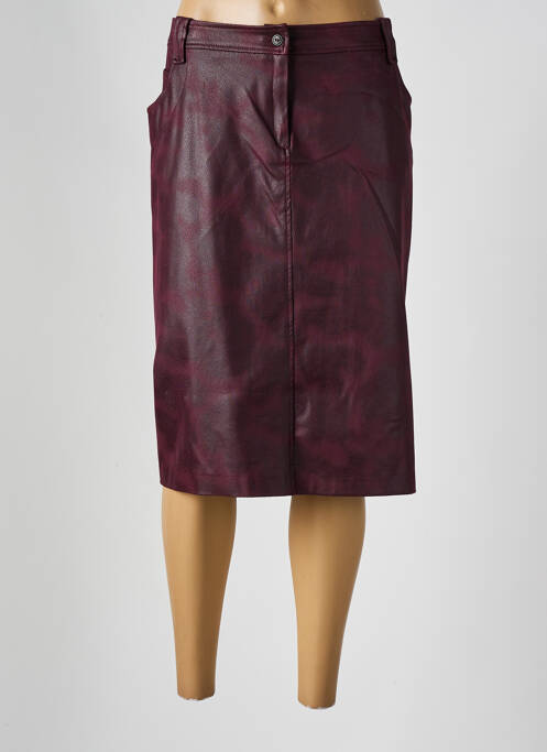 Fustă midi croială dreaptă violet FRANCE RIVOIRE femme