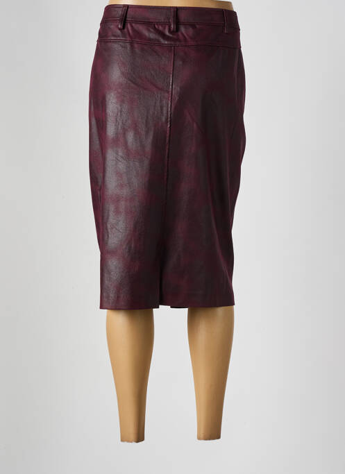 Fustă midi croială dreaptă violet FRANCE RIVOIRE femme