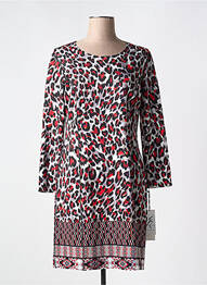 Rochie midi croială fluidă mâneci lungi roșu FRANCE RIVOIRE femme