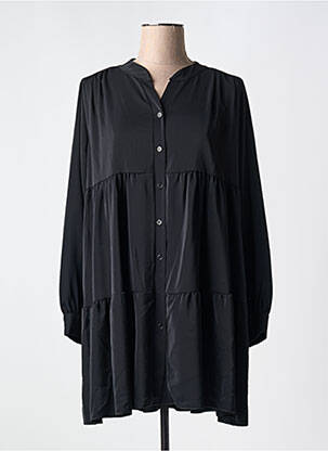 Rochie midi negru COULEURS DU TEMPS femeie