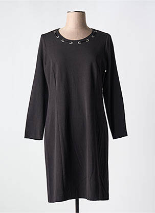 Rochie midi mâneci lungi mâneci lungi negru GUY DUBOUIS femeie