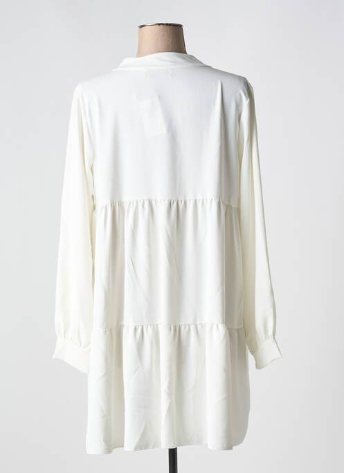 Rochie scurtă alb COULEURS DU TEMPS femeie