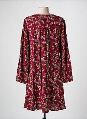 Rochie midi imprimeu floral mâneci lungi roșu AGATHE & LOUISE femeie