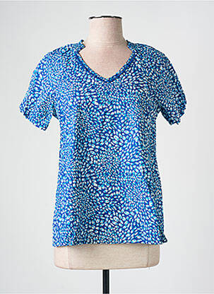 Bluză albastru ÉTYMOLOGIE femeie