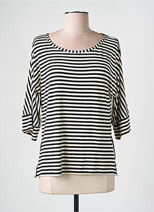Tricou mâneci 3/4 mâneci 3/4 negru TELMAIL femeie