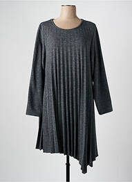 Rochie midi mâneci lungi mâneci lungi gri FRANCK ANNA femme