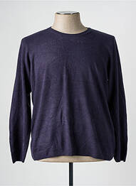 Pulover guler rotund mâneci lungi albastru CASHMERE FEELING bărbat