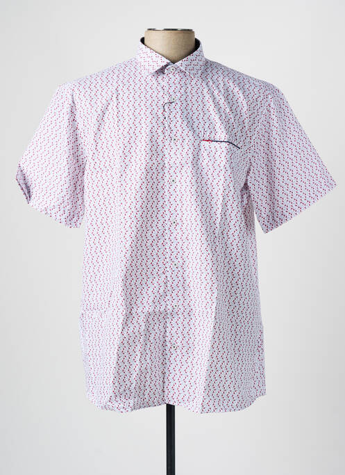 Cămașă cu mâneci scurte alb LOUIS VICTOR bărbat