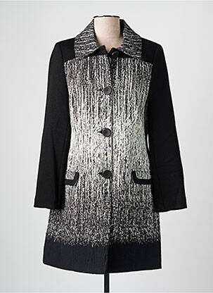 Palton lung negru FRANCE RIVOIRE femeie