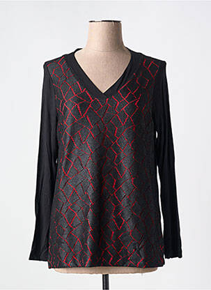 Tricou mâneci lungi mâneci lungi negru GUY DUBOUIS femeie