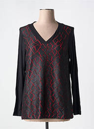 Tricou mâneci lungi mâneci lungi negru GUY DUBOUIS femme