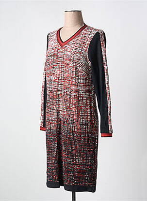 Rochie midi mâneci lungi mâneci lungi roșu FRANCE RIVOIRE femeie