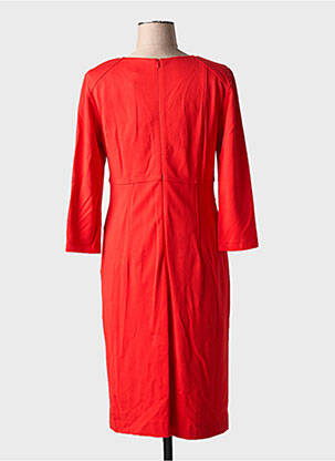 Rochie midi mâneci 3/4 mâneci 3/4 roșu GUY DUBOUIS femeie