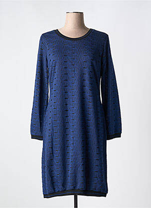 Rochie midi mâneci lungi mâneci lungi albastru GUY DUBOUIS femeie