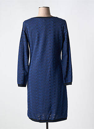 Rochie midi mâneci lungi mâneci lungi albastru GUY DUBOUIS femeie