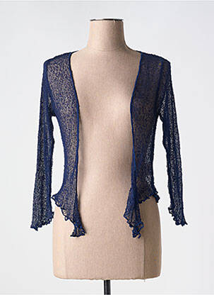 Vestă cu mâneci lungi albastru MARBLE femeie