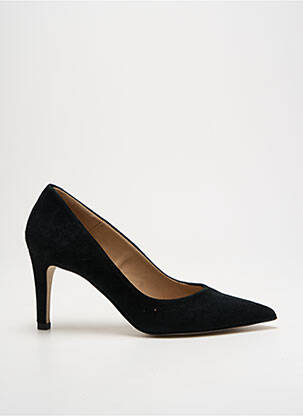 Pantofi cu toc nubuc toc de 7 la 9 cm negru QOO TUM femeie