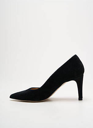 Pantofi cu toc nubuc toc de 7 la 9 cm negru QOO TUM femeie