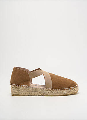 Espadrile nubuc toc plat până la 3 cm maro LA MAISON DE L'ESPADRILLE femeie