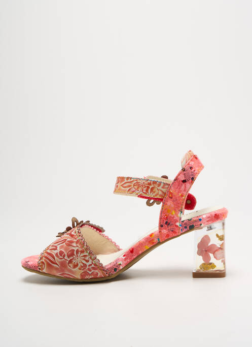 Sandale/Pantofi decupați roz LAURA VITA femeie