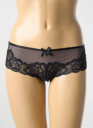 Shorty efect material satinat negru CHANTELLE femeie