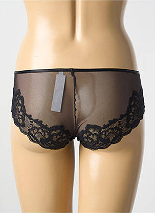 Shorty efect material satinat negru CHANTELLE femeie