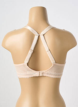 Sutien efect material satinat top sutien modelat culoare piersică SIMONE PERELE femeie