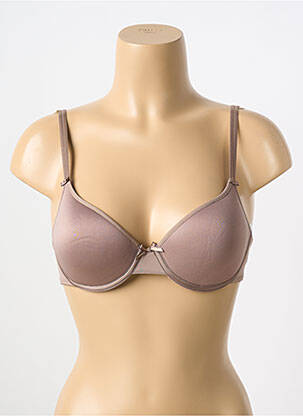 Sutien efect material satinat top sutien modelat maro CHANTELLE femeie