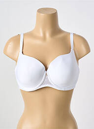 Sutien efect material satinat top sutien modelat alb CHANTELLE femeie