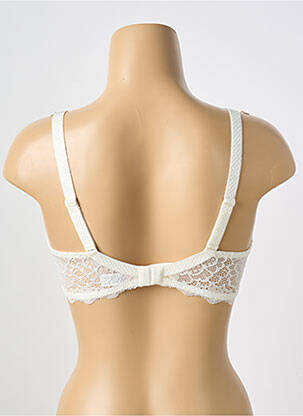 Sutien efect material satinat top sutien modelat alb SIMONE PERELE femeie