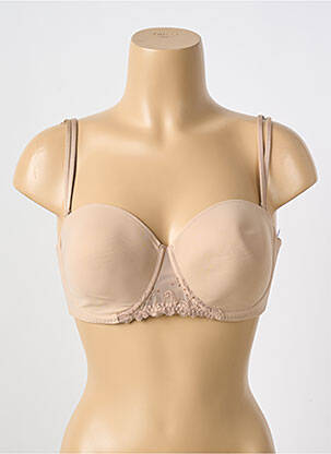 Sutien efect material satinat sutien balconet cu decolteu înalt piele SIMONE PERELE femeie