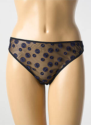 Chilot efect material satinat negru SIMONE PERELE femeie