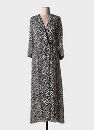 Rochie lungă mâneci lungi mâneci lungi negru SEE U SOON femme