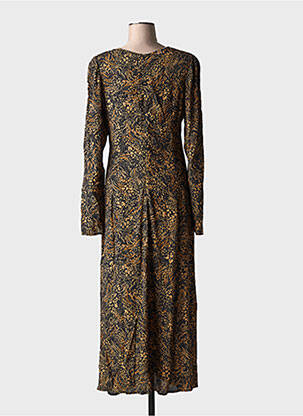 Rochie lungă mâneci lungi mâneci lungi negru B.YOUNG femeie