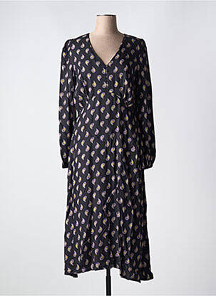 Rochie lungă mâneci lungi mâneci lungi negru B.YOUNG femeie