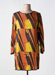 Rochie scurtă mâneci lungi mâneci lungi portocaliu MÊME ROAD femme