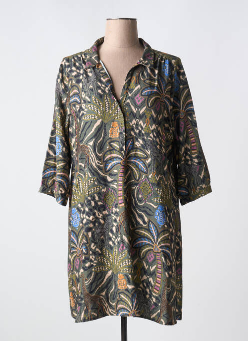 Rochie scurtă verde RUE DES ABBESSES femeie