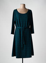 Rochie midi imprimeu fantezie mâneci lungi verde KING LOUIE femeie